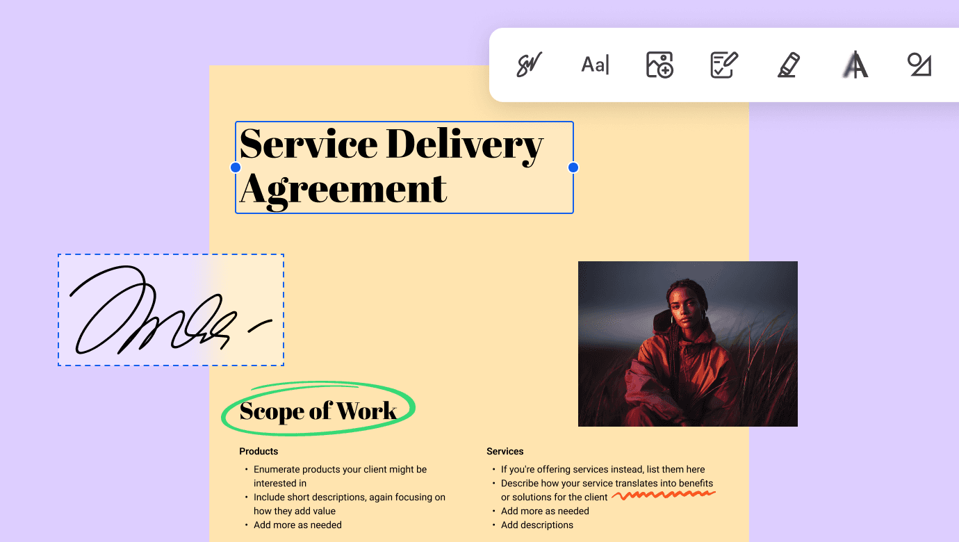 Smart PDF editing